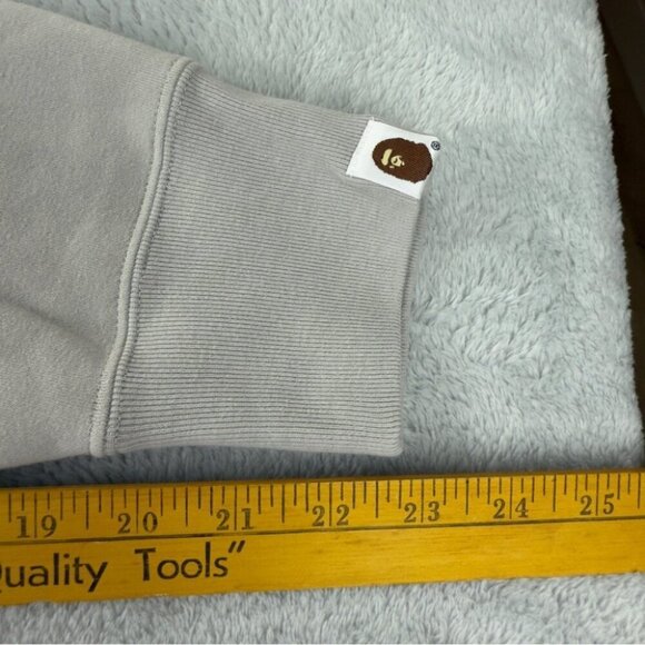 Bape A Bathing Ape Men's Size XL Ape Head One Point Pullover "Grey" 1J80 114 005 - Picture 10 of 16